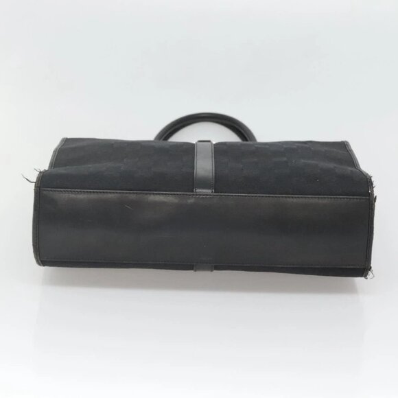 GUCCI GG Canvas Jackie Tote Bag Black Silver 002 1064 1669 Auth bs26232 - Picture 7 of 16